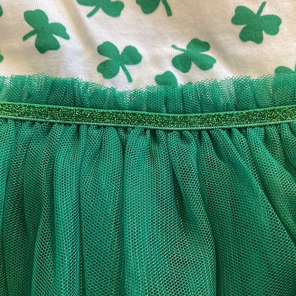 Like New! Size 3T Toddler Girl Cat & Jack St. Patrick’s Shamrock Dress - Picture 3 of 8
